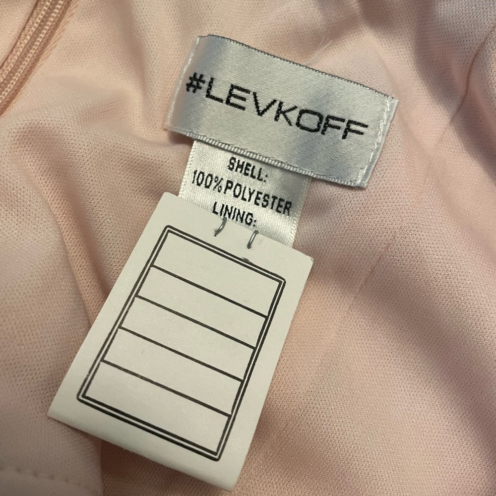 NWT Levkoff by Bill Levkoff Chiffon twist front long dress in Pink Size 12 prom - Picture 6 of 11